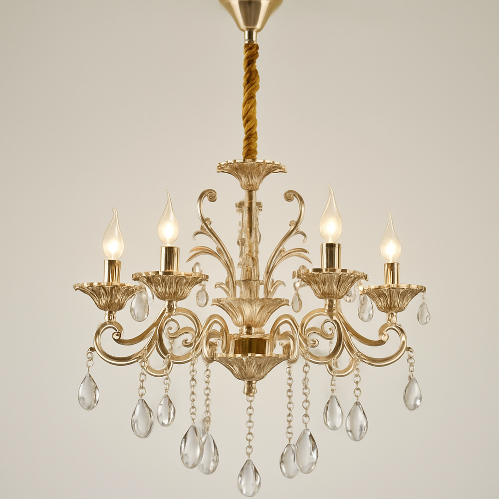 andelabru decorativ auriu cu 6 brate model 2325-6/FGD