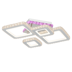 Lustra LED geometrica 200W cu lumina reglabila si telecomanda, potrivita pentru iluminarea eficienta si moderna a unui birou contemporan