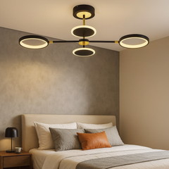 Lustra LED 8720A/4 rectangulara 60W cu telecomanda si lumina 2800–6500K, perfect a pentru dormitoare moderne