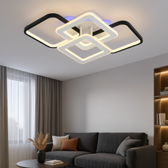 Lustra Led 67Cm 164W cu LED integrat alb metal pentru dormitor living hol bucatarie birou plafoniera LED moderna pentru dormitor living hol bucatarie birou design elegant cu telecomanda