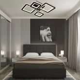 Lustra LED 19376/2+2 162W cu reglaj 3000–6500K si telecomanda, potrivita pentru dormitoare moderne ce necesita lumina adaptabila si confortabila.