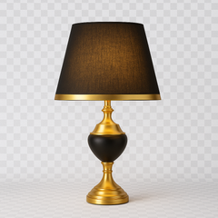 Veioza 8620 cilindrica cu abajur textil alb-auriu adauga lumina calda si eleganta, fiind un accent rafinat pentru un living modern.