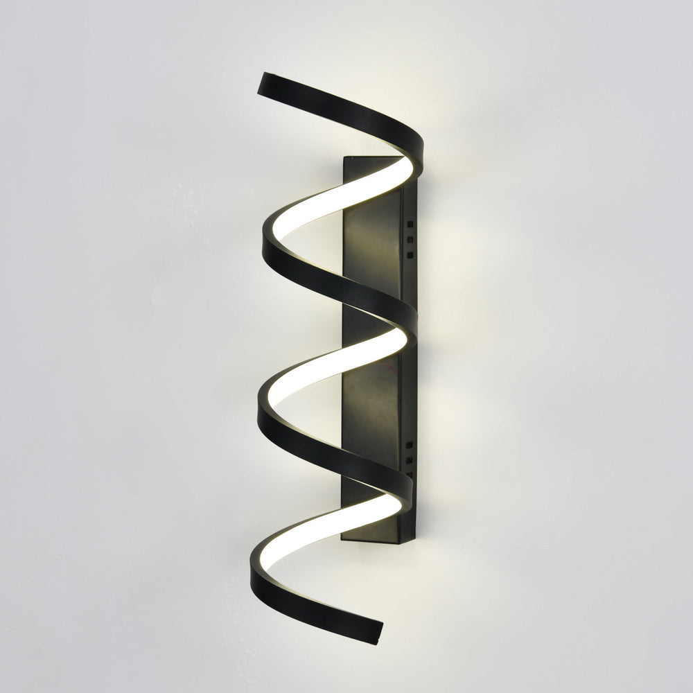 Aplica LED LUBAN Core neagra 48W iluminare decorativa pentru hol si coridor modern