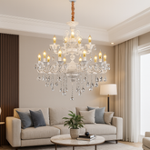 Candelabru decorativ argintiu 12 brate 2 nivele model 2277/8+4 Silver