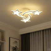 lustra LED 19316/3WH 66W pentru living, lumina reglabila 3000–6500K cu telecomanda, ideala pentru spatii moderne si confort vizual