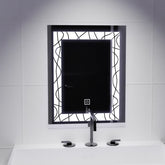 Oglinda LED 60x80 cm cu touch, design modern si iluminare eficienta, ideala pentru bai si dormitoare contemporane.