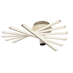 Lustra LED moderna 144W alb mat cu telecomanda si lumina ajustabila 3300K-6500K, potrivita pentru iluminarea eficienta a unui birou modern