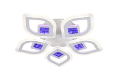 Lustra LED rotunda 8737/5 100W cu lumina reglabila si telecomanda, ideal a pentru livinguri moderne care necesita lumina puternica