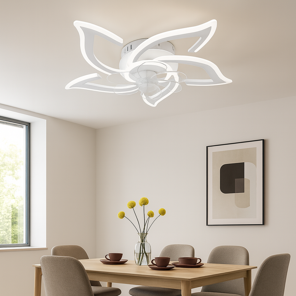 Lustra LED 26143/5 94W cu lumina reglabila si telecomanda, perfecta pentru zona de dining, asigurand iluminare uniforma si atmosfera adaptabila.
