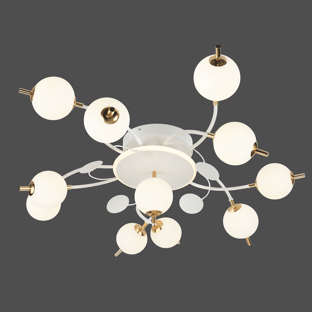 Lustra Led Cu 178W cu LED integrat alb pentru dormitor living hol bucatarie birou plafoniera LED moderna pentru dormitor living hol bucatarie birou design elegant cu telecomanda