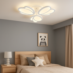 Lustra LED 8101-3 66W cu accente florale si lumina ajustabila, perfect a pentru dormitoare moderne si confortabile
