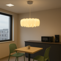 Candelabru LED liniar auriu 500 mm cu cristale verticale, montat deasupra barului de cafea modern, iluminare LED 96W, accent glam elegant