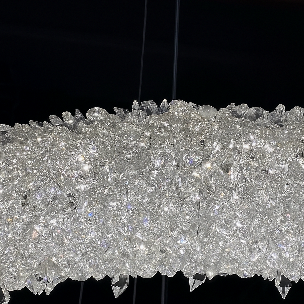 Pendul LED dublu rotund auriu Ø600+Ø400 cu telecomanda, iluminare calda pe casa scarii elegante.