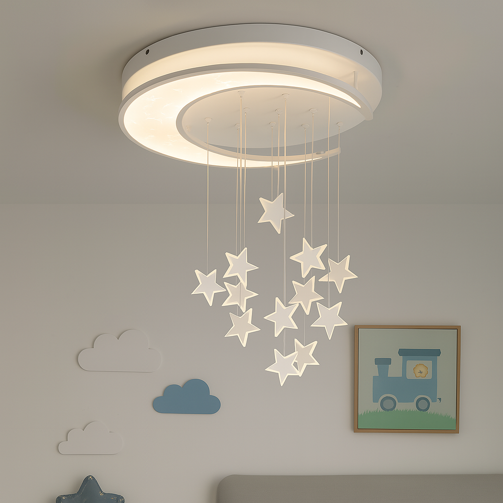 Lustra Led Moderna 500W cu LED integrat alb pentru dormitor living hol bucatarie birou plafoniera LED moderna pentru dormitor living hol bucatarie birou design elegant cu telecomanda