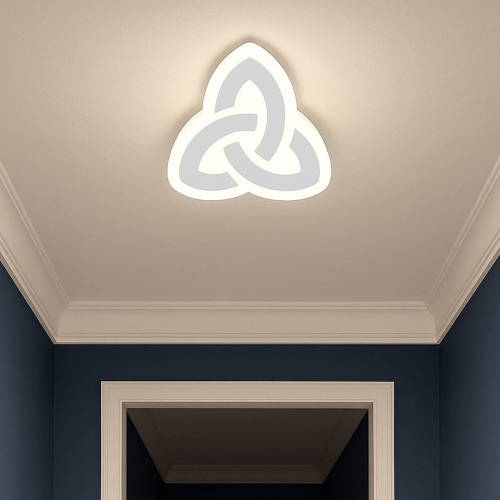 Plafoniera LED rotunda 19148/240 alba 48W fara telecomanda, lumina uniforma ideala pentru holuri si coridoare inguste.