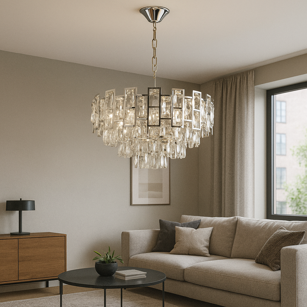 Candelabru decorativ cromat 9 brate model 2334-600