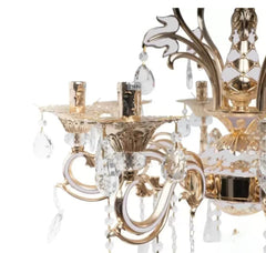 Corp de iluminat suspendat finisaj auriu E14 x6